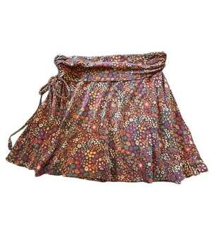 Patagonia Women's Floral Print Organic Cotton/Tencel Side-Tie Mini Skirt/Tube To